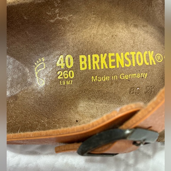 Birkenstock Gizeh sandal in burnt orange nubuck leather Size 40 US 9 - Picture 12 of 13